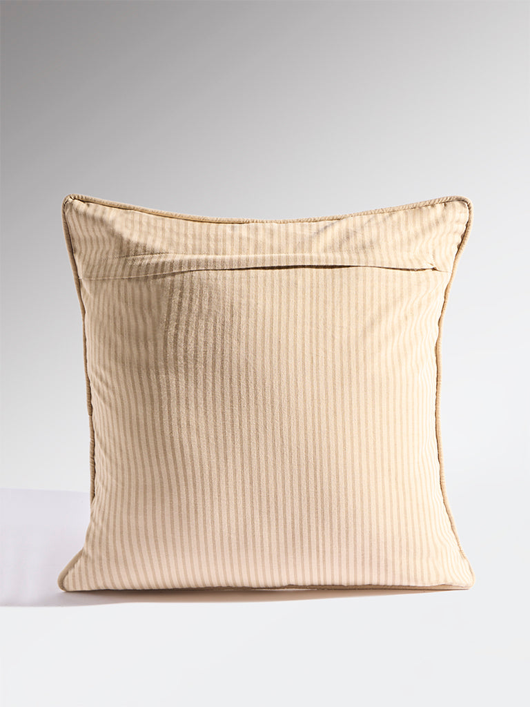 Westside Home Sage Floral Embroidered Cushion Cover
