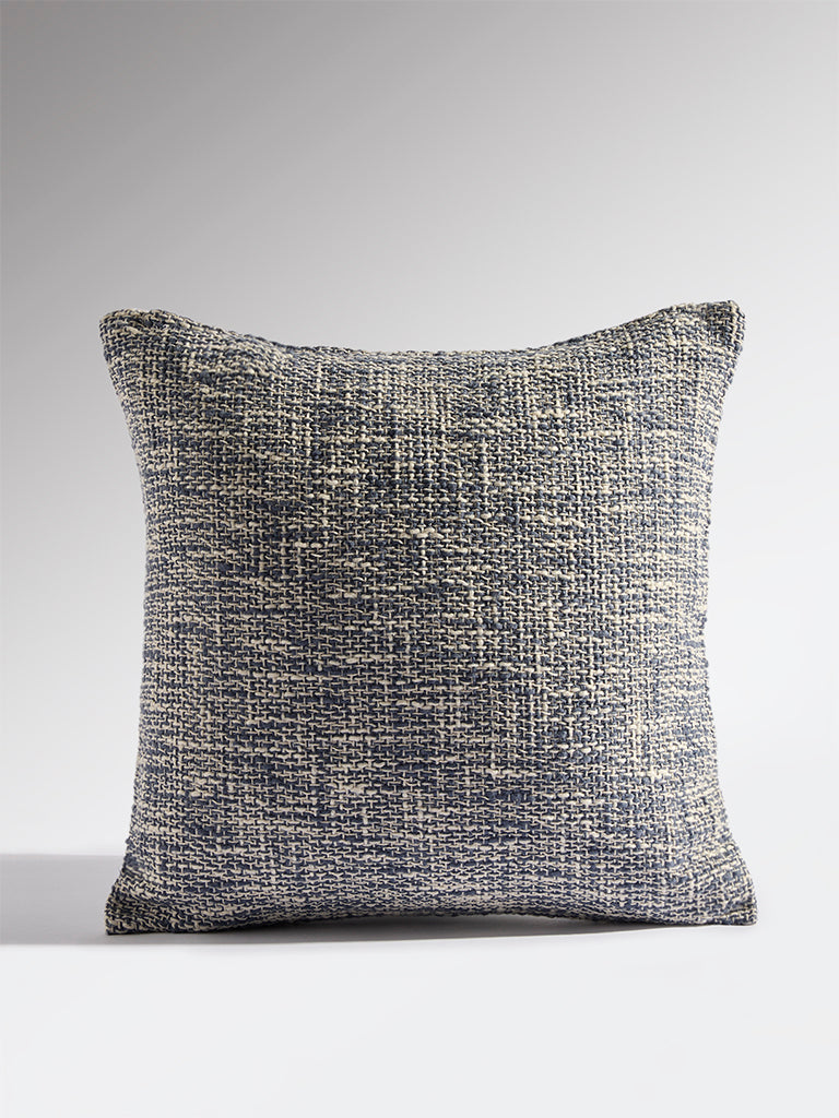 Westside Home Dusty Blue Woven-Textured Cushion Cover