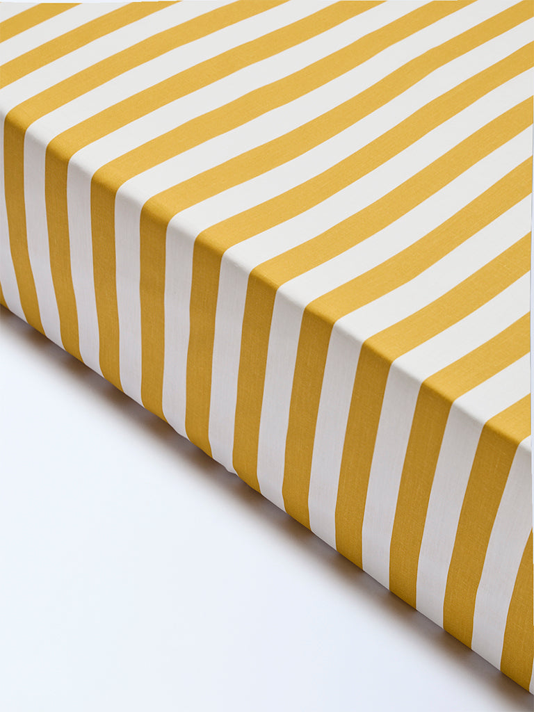 Westside Home Yellow Striped King Bed Sheet Set