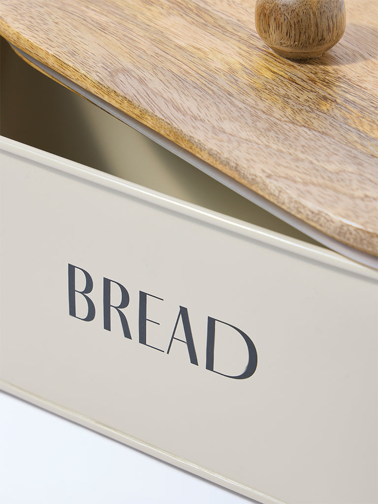 Westside Home Ivory Bread Box