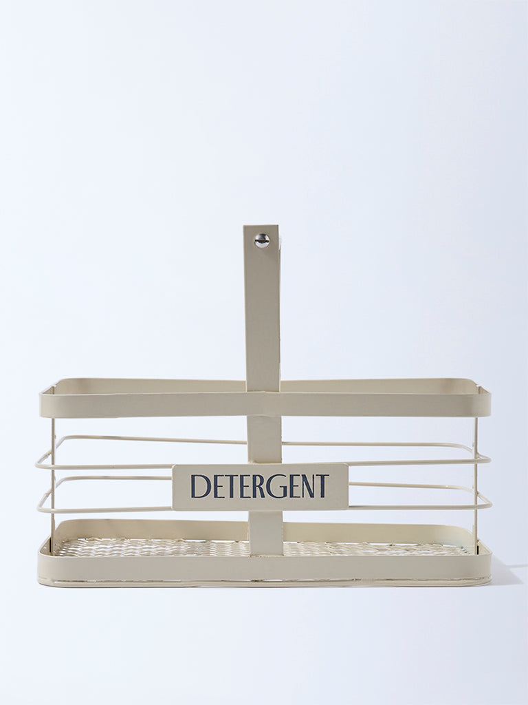 Westside Home Cream Laundry Detergent Caddy