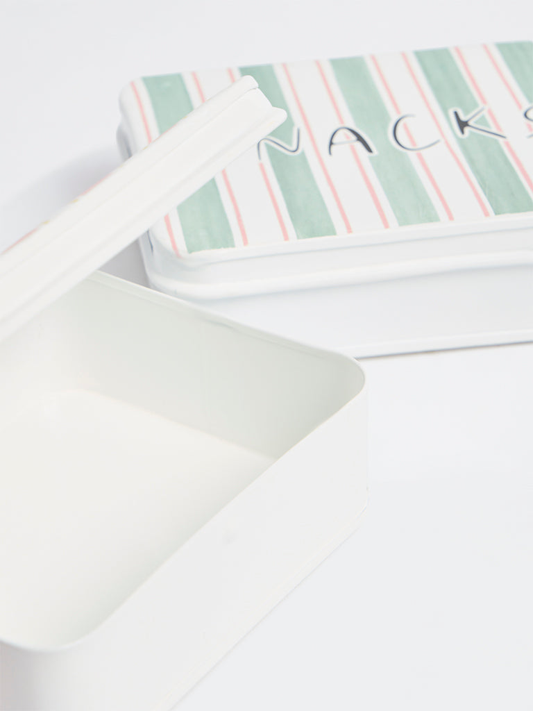 Westside Home Multicolor Striped Snacks Box (Set of 2)