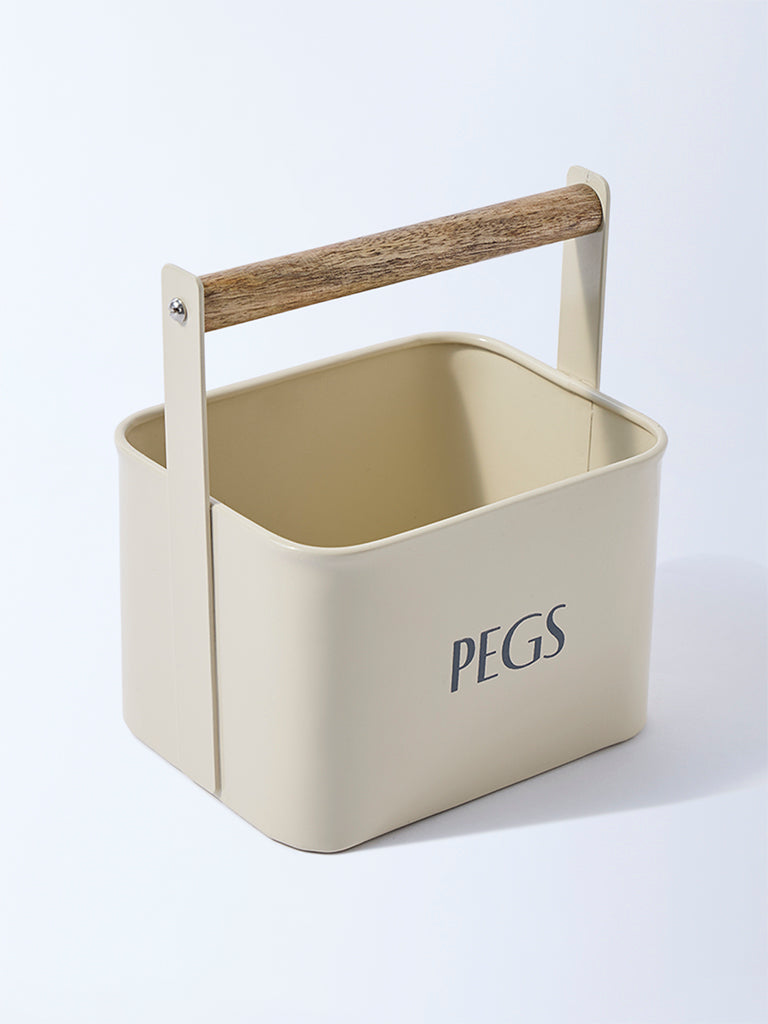 Westside Home Cream Pegs Holder