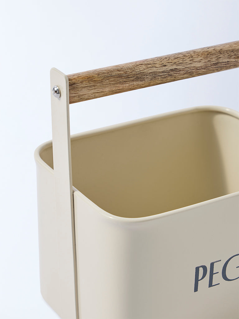 Westside Home Cream Pegs Holder