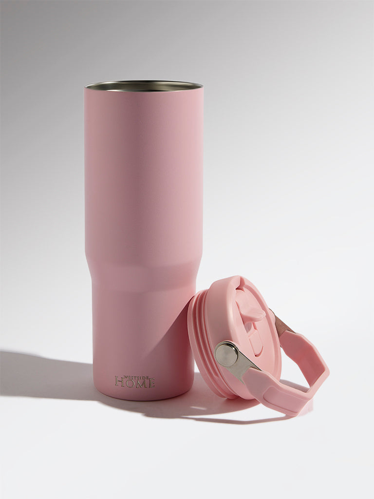 Westside Home Dusty Pink Insulated Tumbler Water Bottle - 850ML