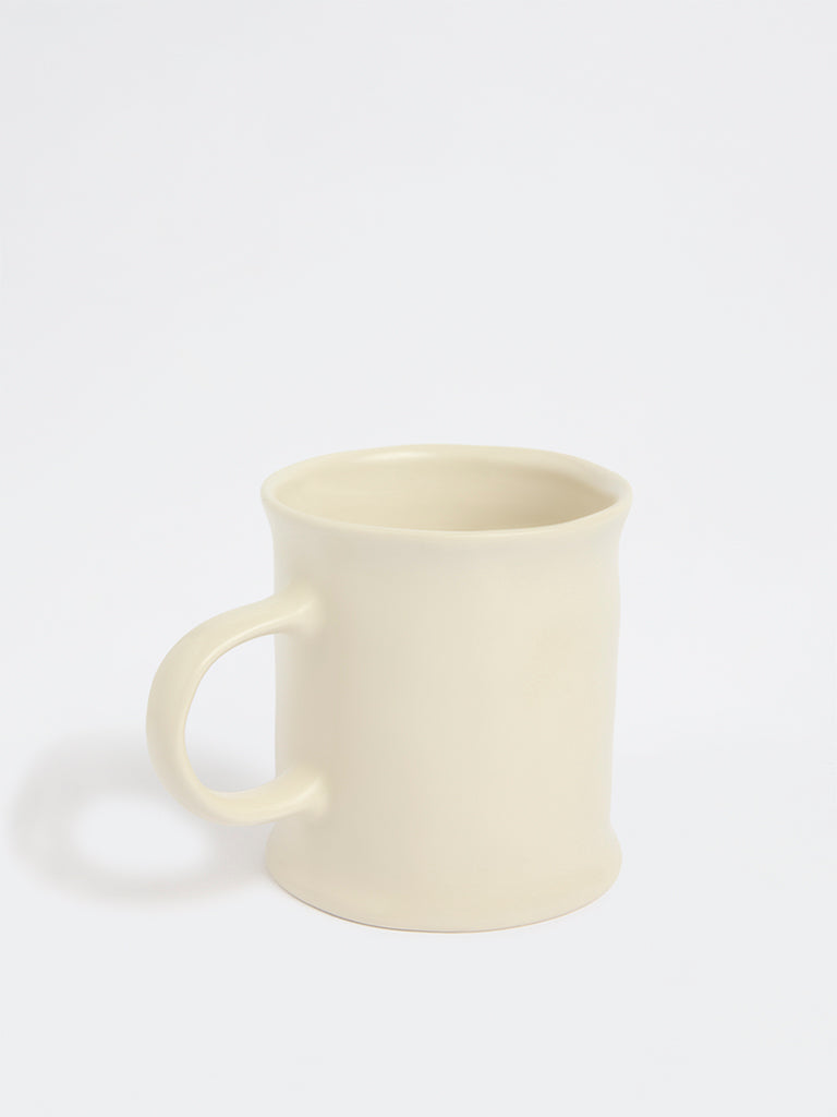 Westside Home Yellow Floral Embossed Mug