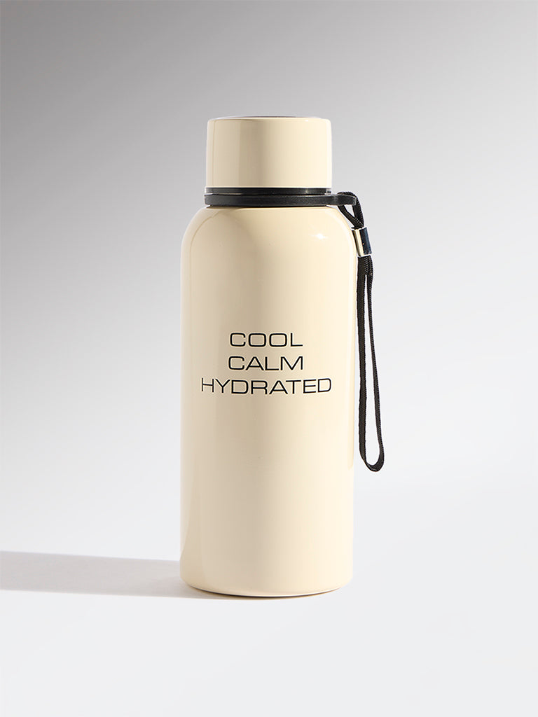 Westside Home Ivory Text Design Water Bottle - 500ML
