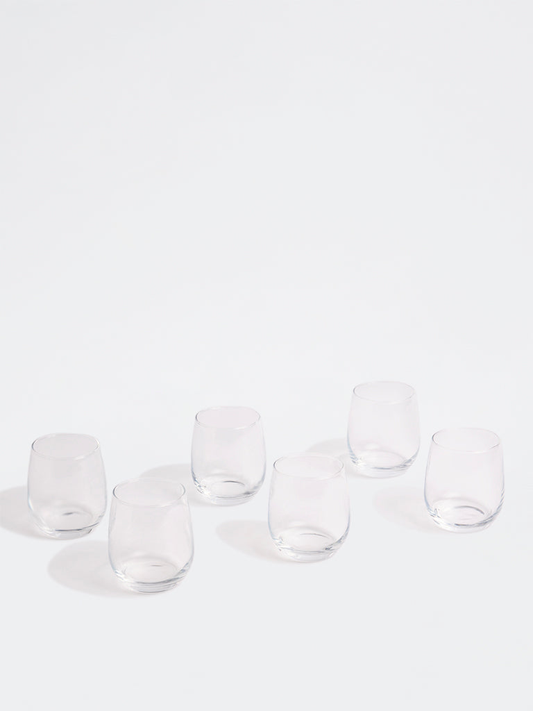 Westside Home Clear Water Glass (Set of 4)