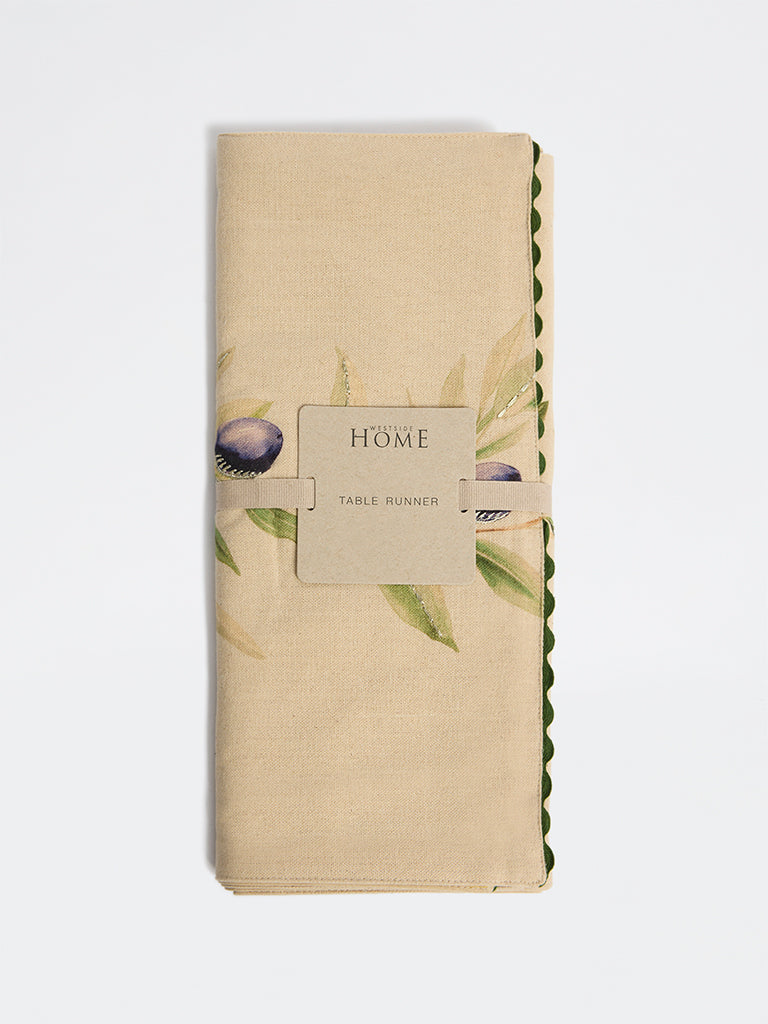 Westside Home Multicolor Botanical Pattern Table Runner
