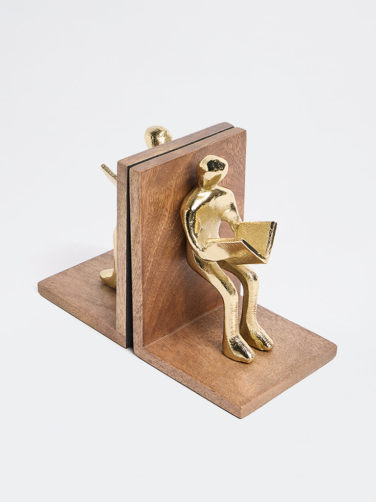 Westside Home Gold Reading Book Ends
