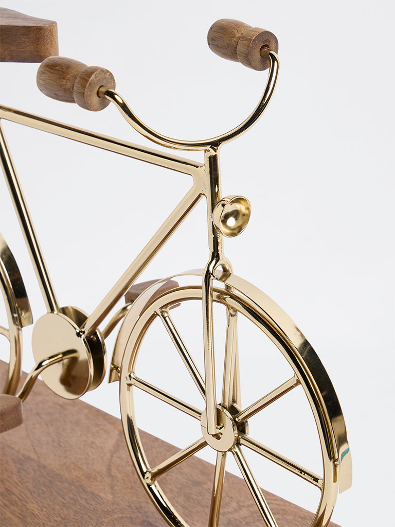 Westside Home Gold Bicycle Decorative Object