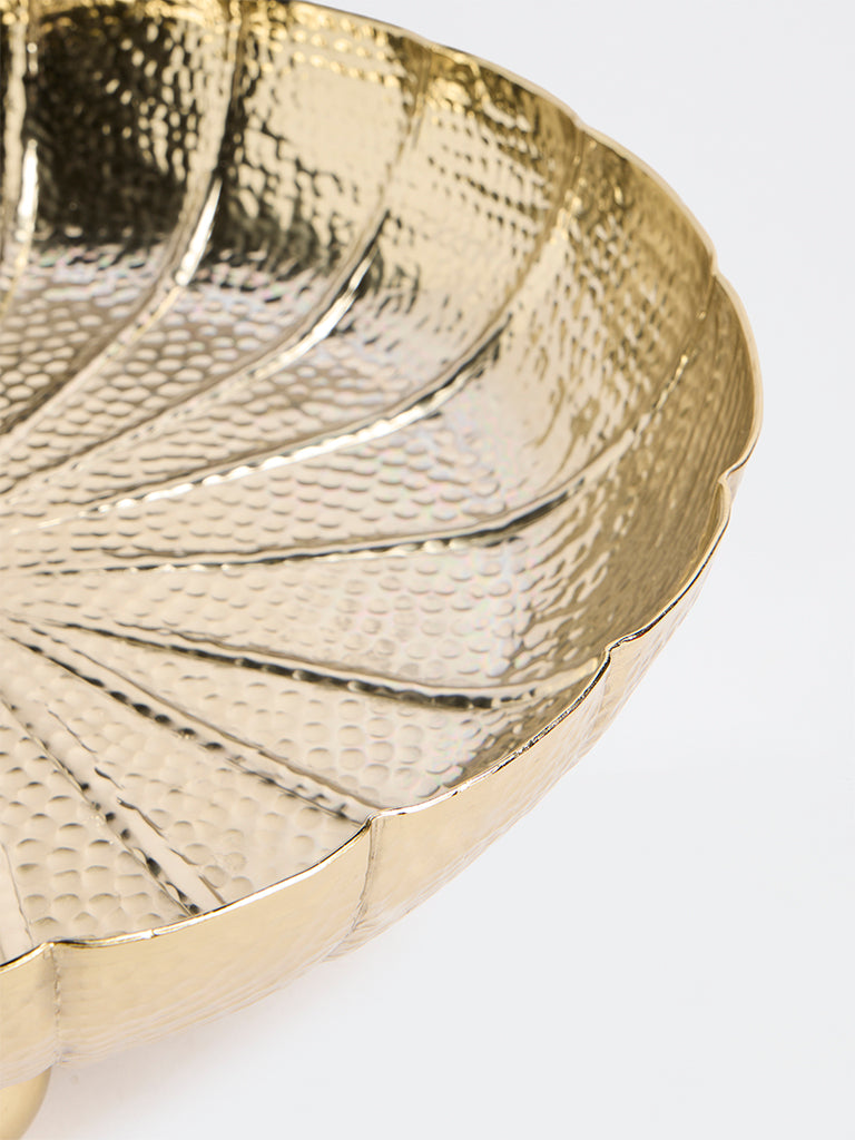 Westside Home Gold Hammered Textured Tray