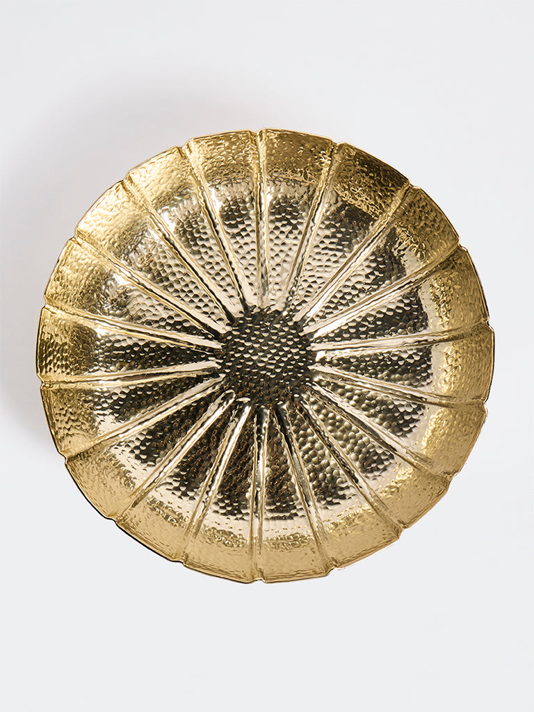 Westside Home Gold Hammered Textured Tray