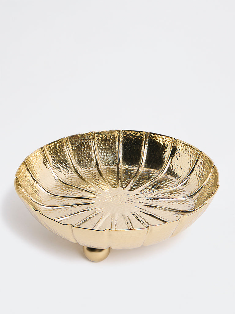 Westside Home Gold Hammered Textured Tray