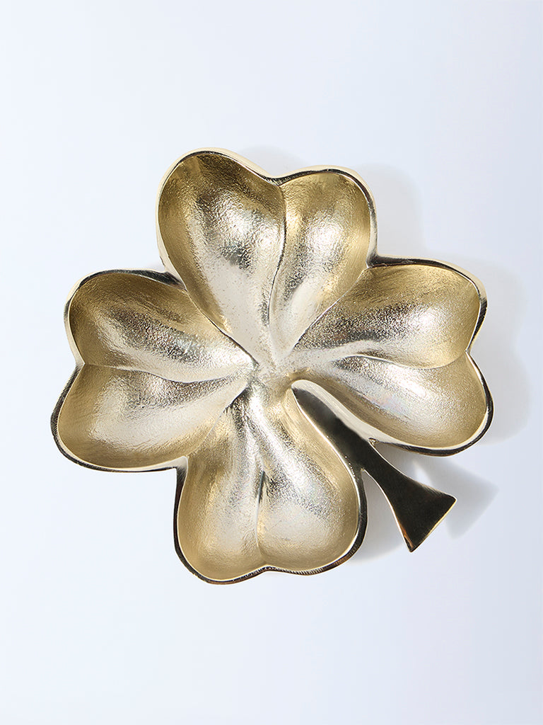Westside Home Gold Metal Clove Trinket Tray