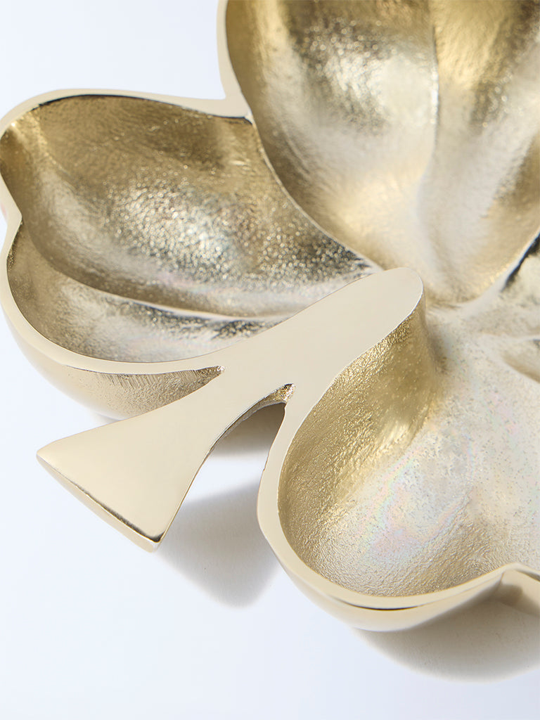 Westside Home Gold Metal Clove Trinket Tray