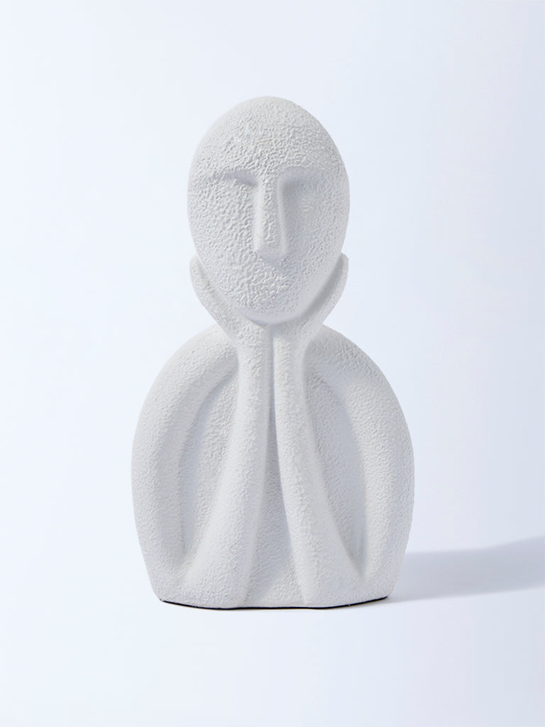 Westside Home White Face Decorative Object