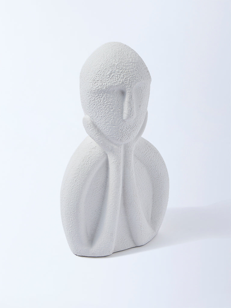 Westside Home White Face Decorative Object