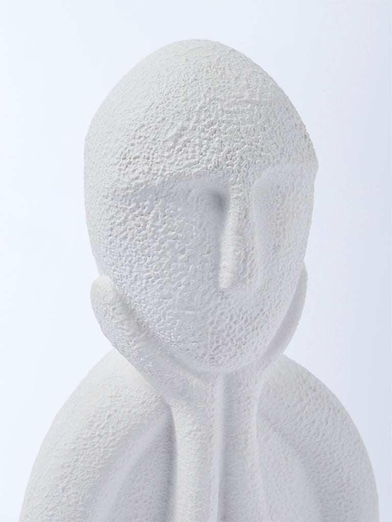 Westside Home White Face Decorative Object