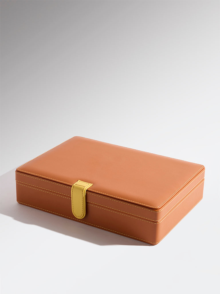Westside Home Tan Jewellery Box - Large