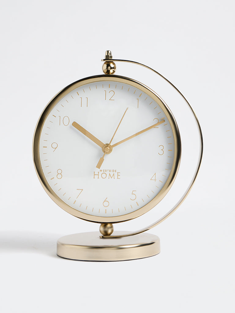 Westside Home Gold Round Clock