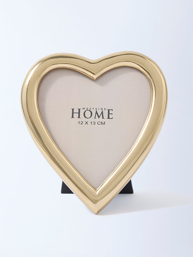 Westside Home Gold Heart-Shaped Photo Frame