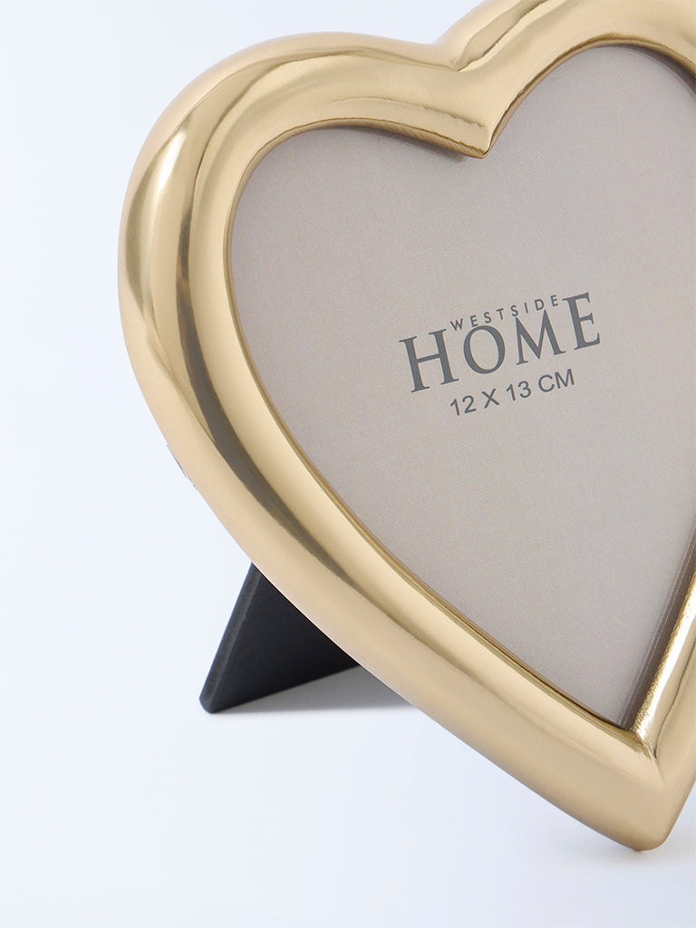 Westside Home Gold Heart-Shaped Photo Frame
