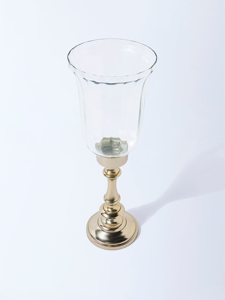 Westside Home Gold Flute Candle Stand - Large