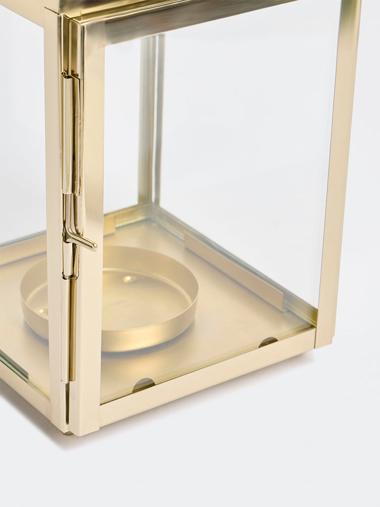 Westside Home Gold Pillar Lantern - Small