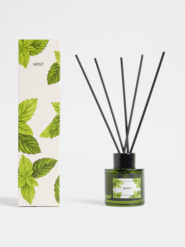 Westside Home Mint Fragrance Diffuser with Five Reed Sticks