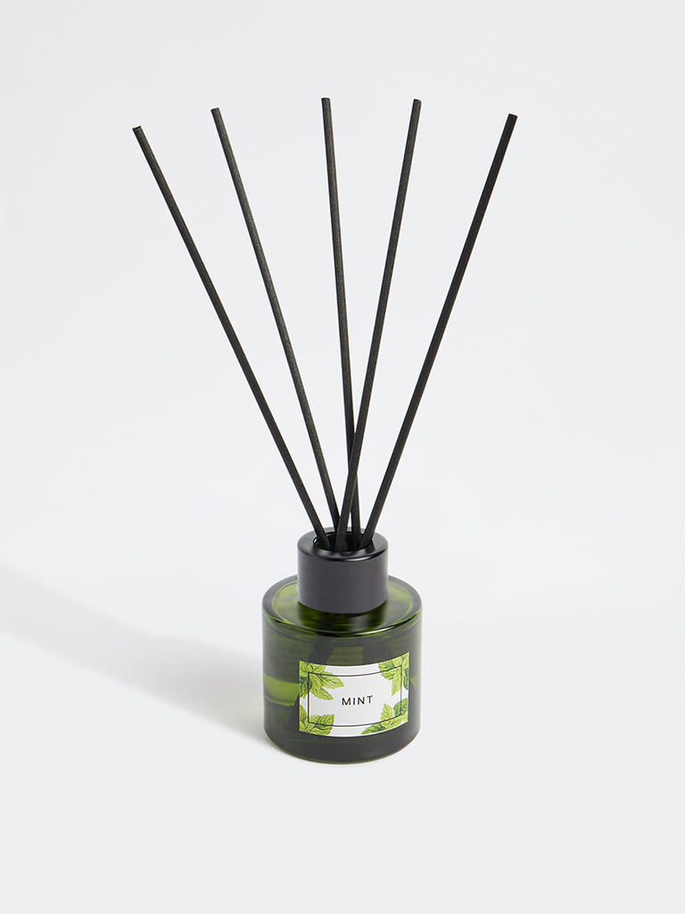 Westside Home Mint Fragrance Diffuser with Five Reed Sticks