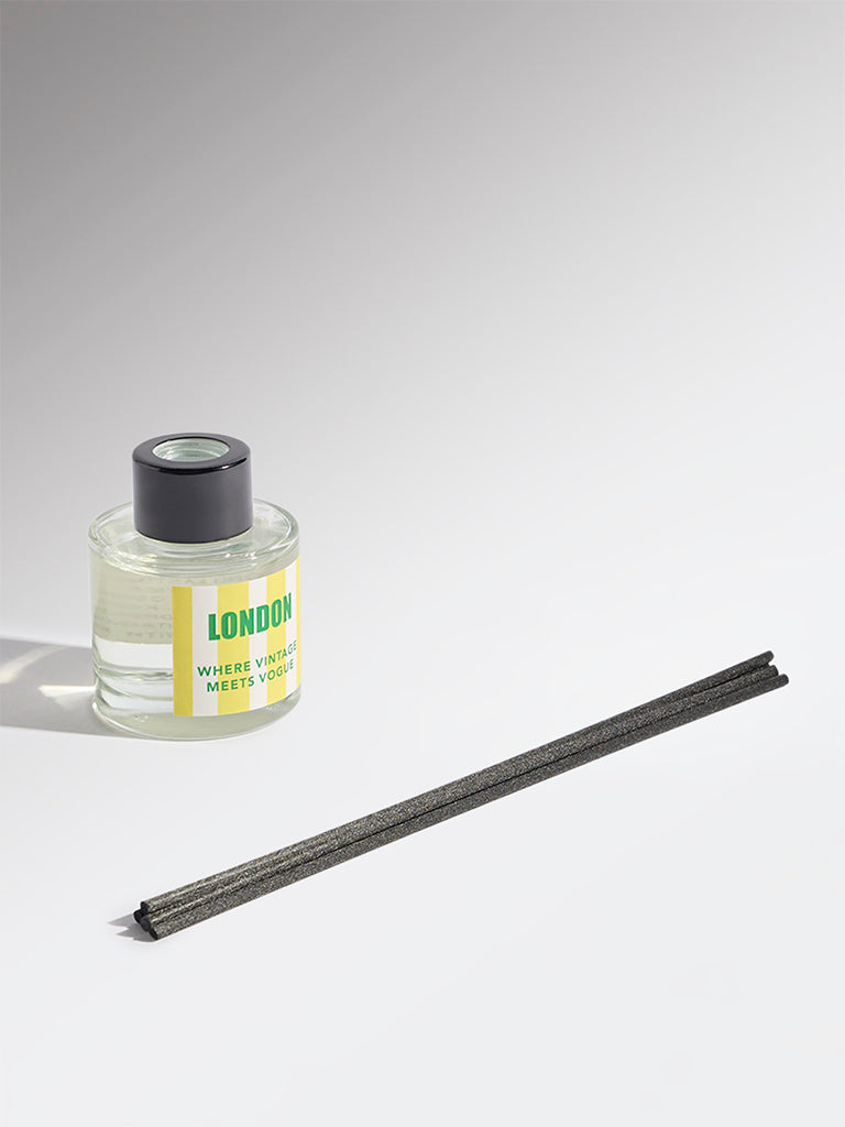 Westside Home Yellow London Fragrance Diffuser with Five Reed Sticks