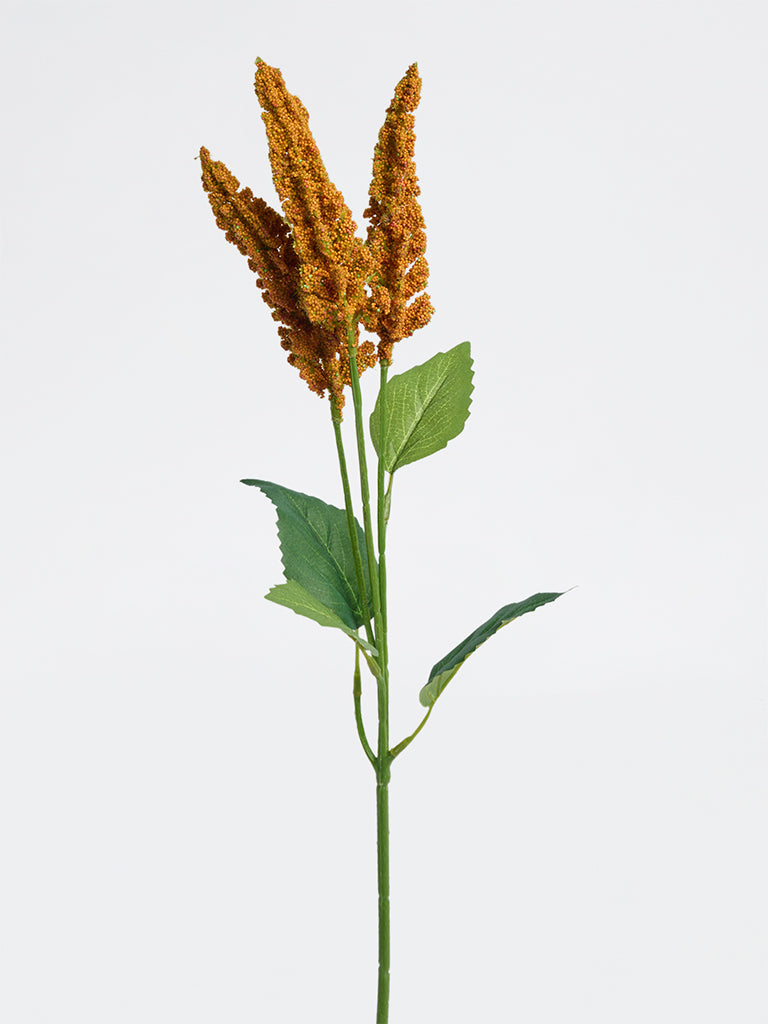 Westside Home Orange Artificial Celosia Plant