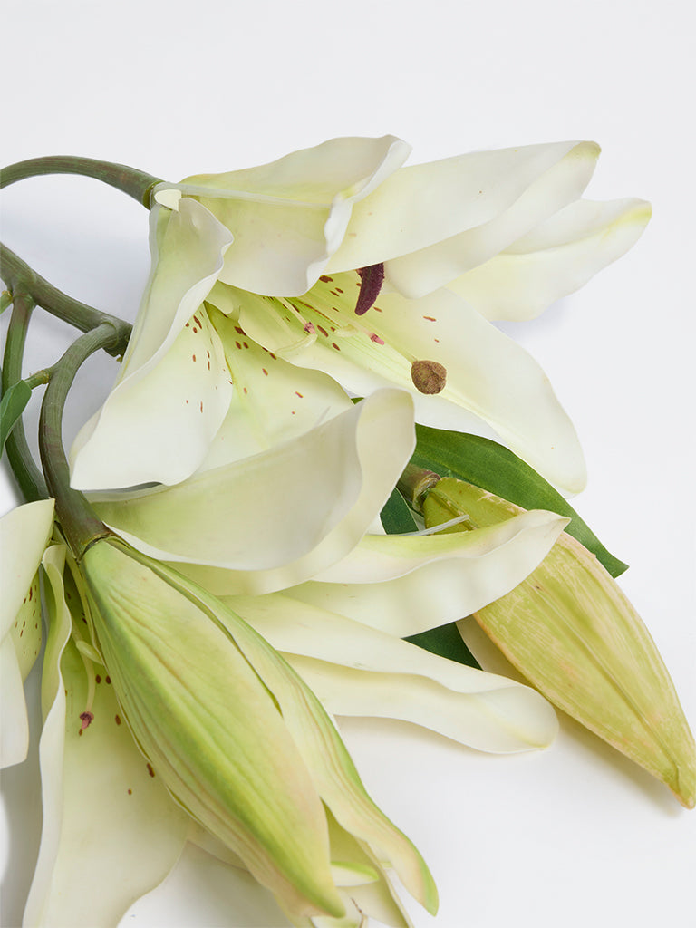 Westside Home White Artificial Lily Flower