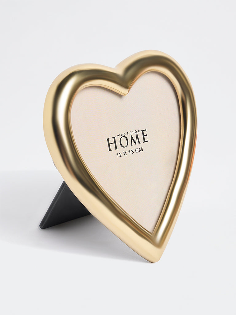 Westside Home Gold Metal Heart Photo Frame