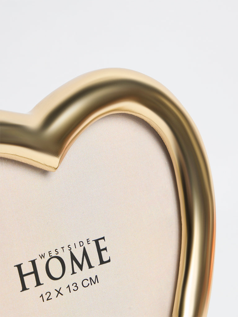 Westside Home Gold Metal Heart Photo Frame
