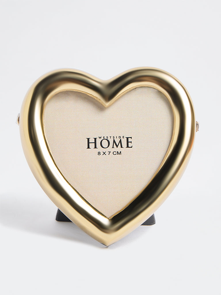 Westside Home Gold Metal Heart Photo Frame