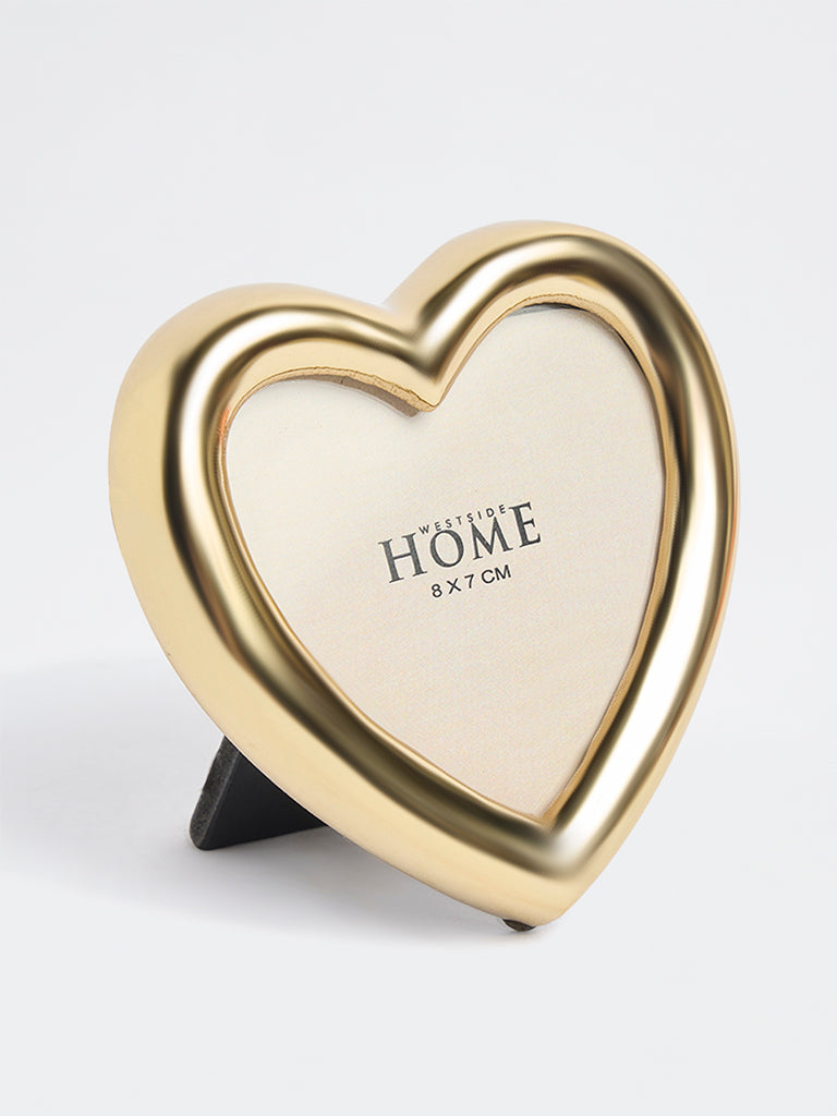Westside Home Gold Metal Heart Photo Frame