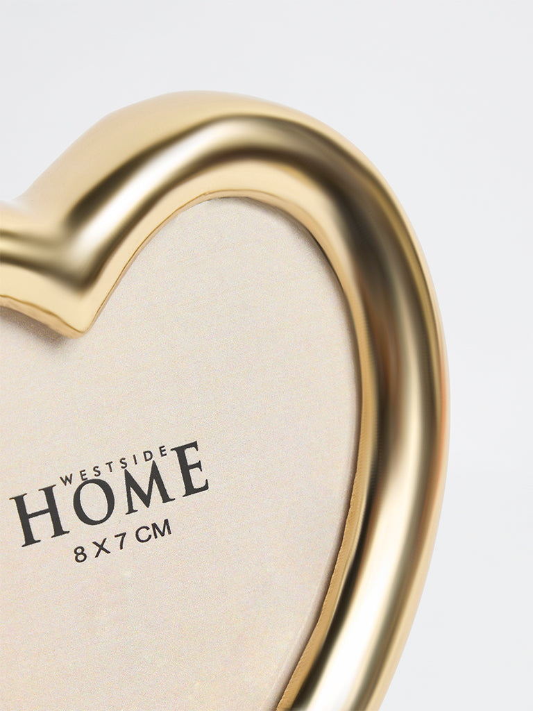 Westside Home Gold Metal Heart Photo Frame