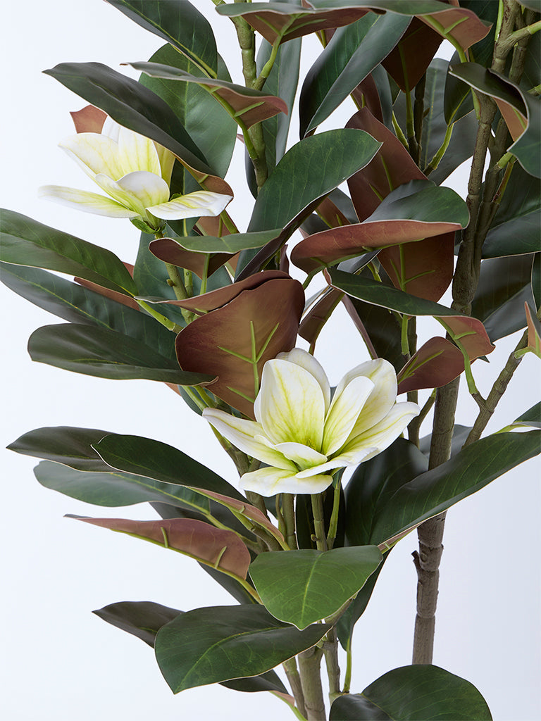 Westside Home Green Artificial Magnolia Plant