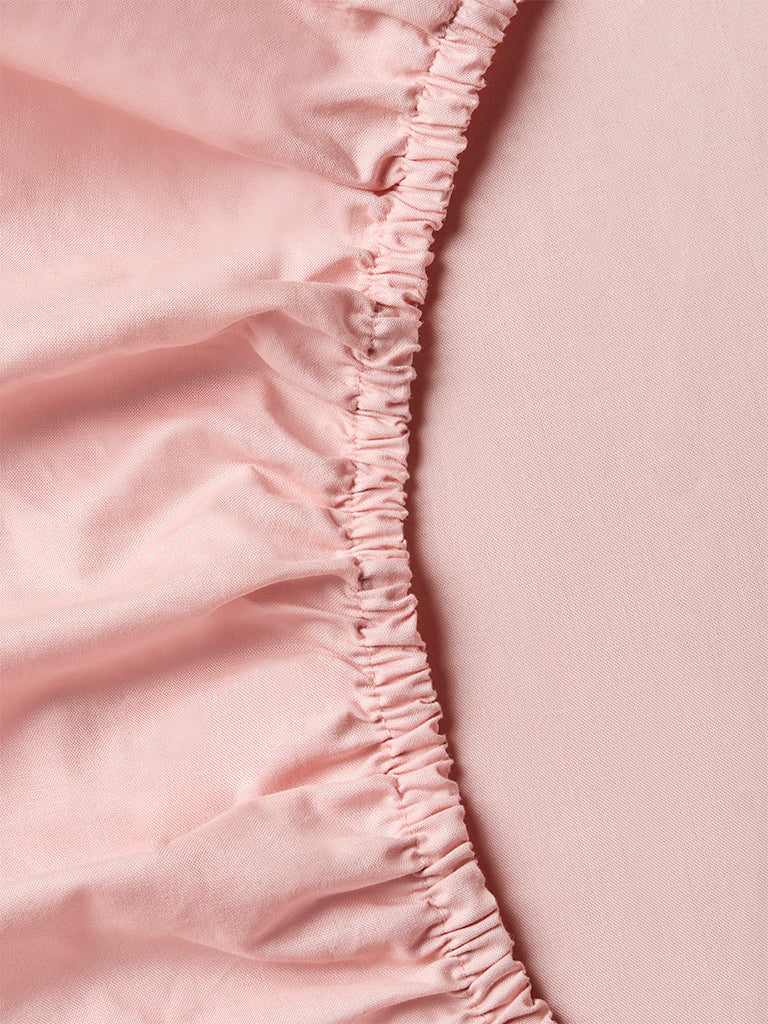 Westside Home Pink Solid Queen Bed Sheet Set