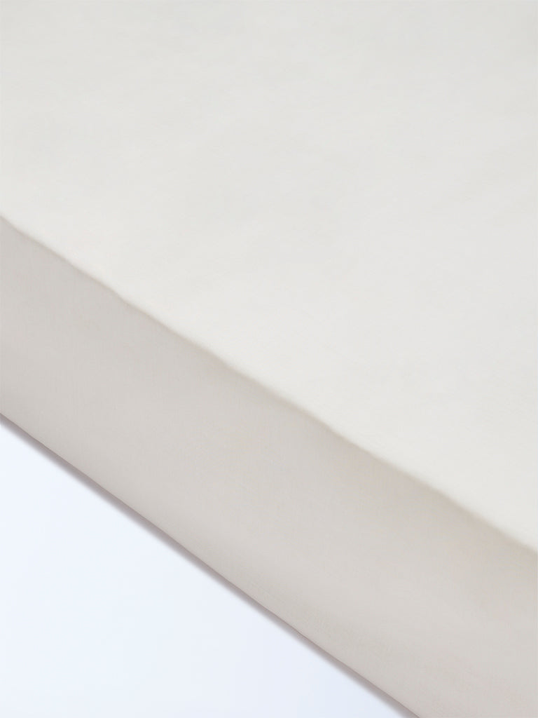 Westside Home White Solid Queen Bed Sheet Set