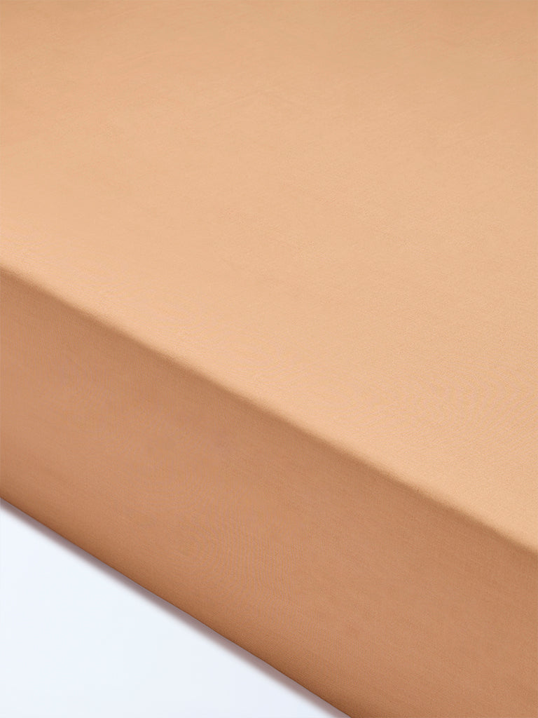 Westside Home Brown Solid King Bed Sheet Set
