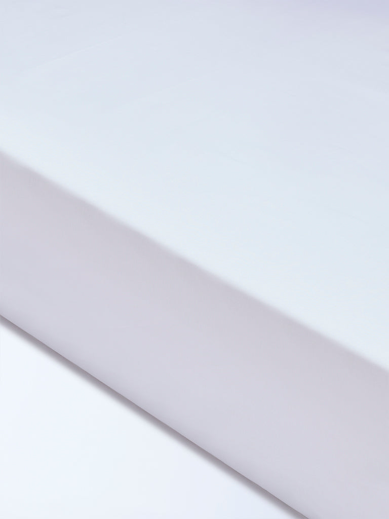Westside Home White Solid Queen Bed Sheet Set