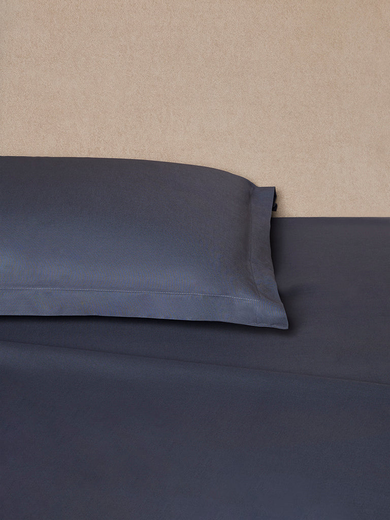 Westside Home Dusty Blue Solid King Bed Sheet Set