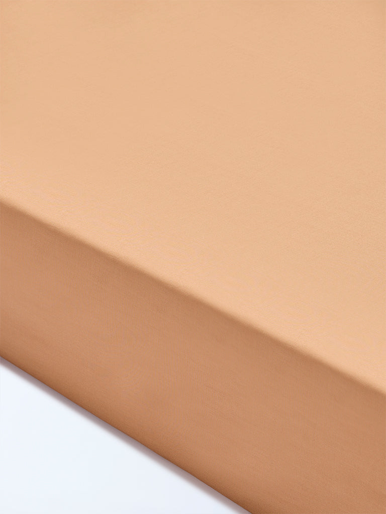 Westside Home Brown Solid King Bed Sheet Set