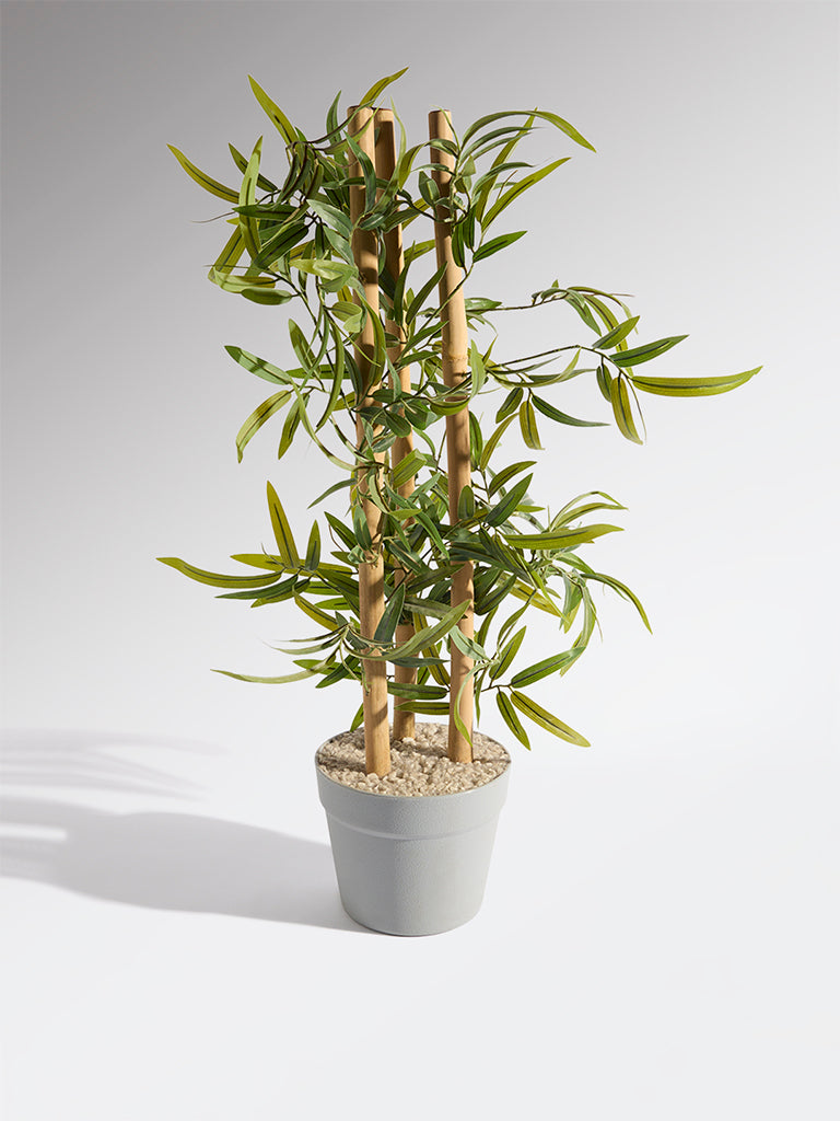 Westside Home Green Artificial Bamboo Plant - Medium