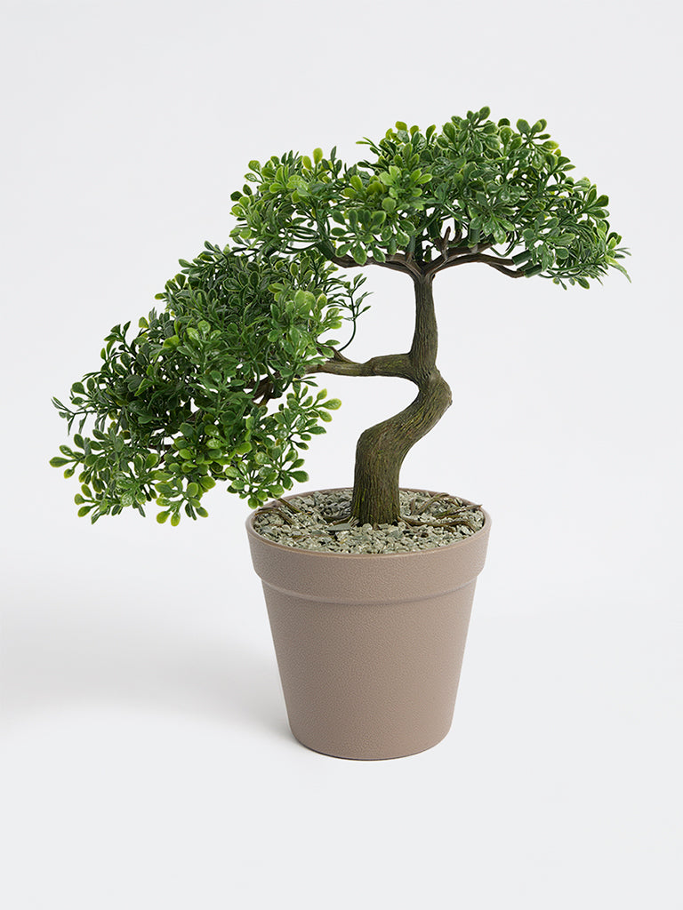 Westside Home Green Mini Artificial Bonsai Plant