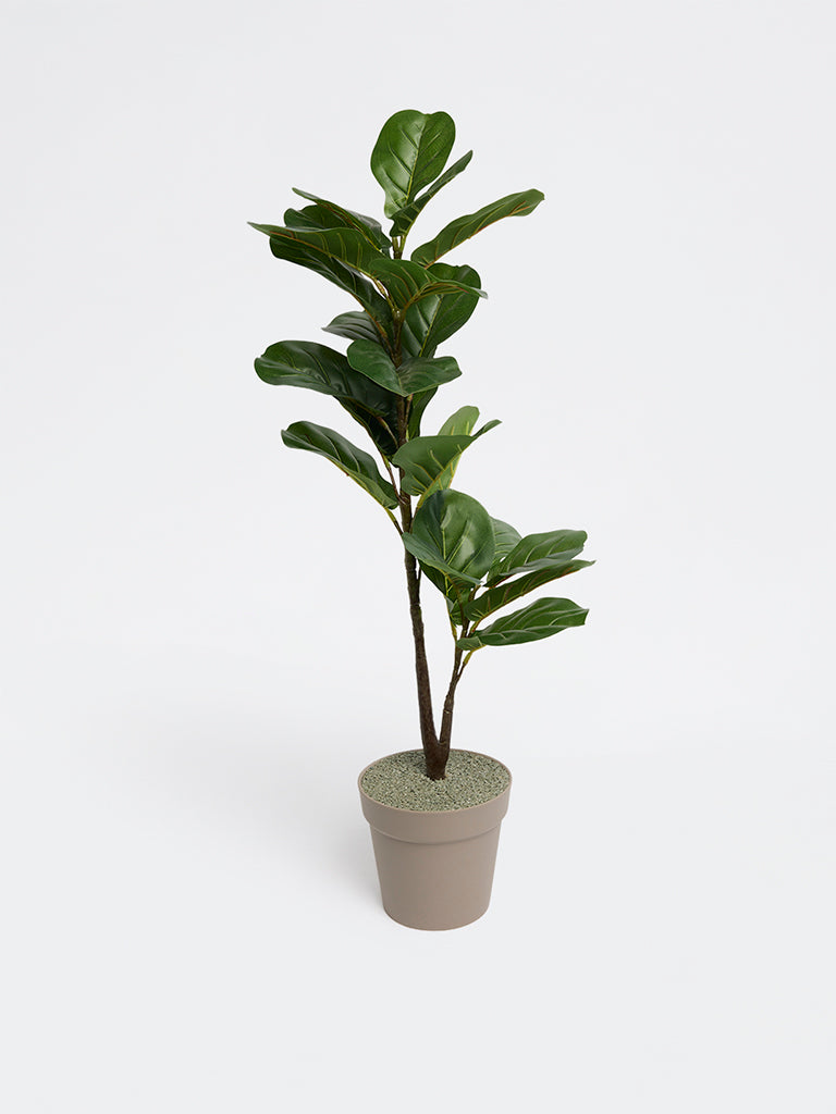 Westside Home Green Fiddle Leaf Artificial Plant