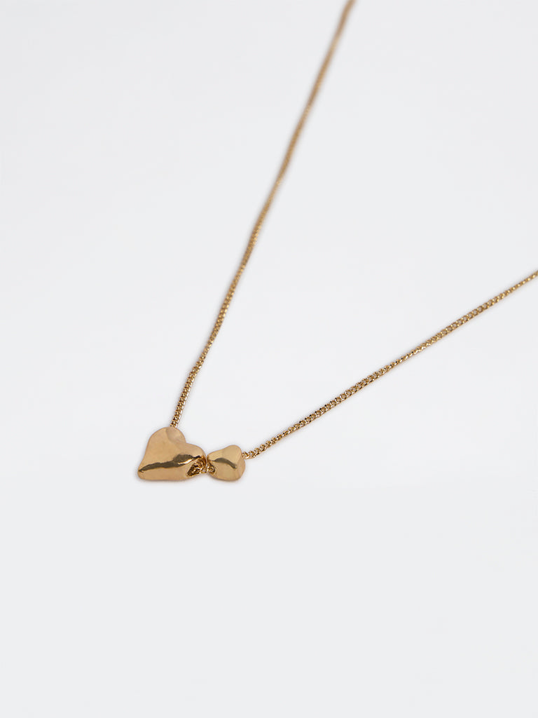 Westside Accessories Gold Heart Pendant Necklace